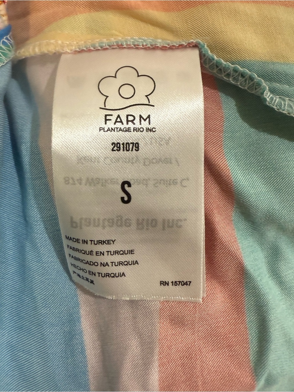 FARM Rio Rainbow Stripe High-Low Maxi Dress - Picture 7 of 13